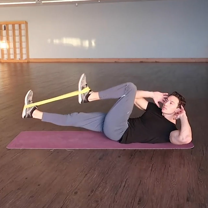 Toned Abs Using Resistance Loop Bands